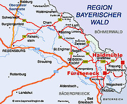 Adalbert-Stifter-Radweg Karte